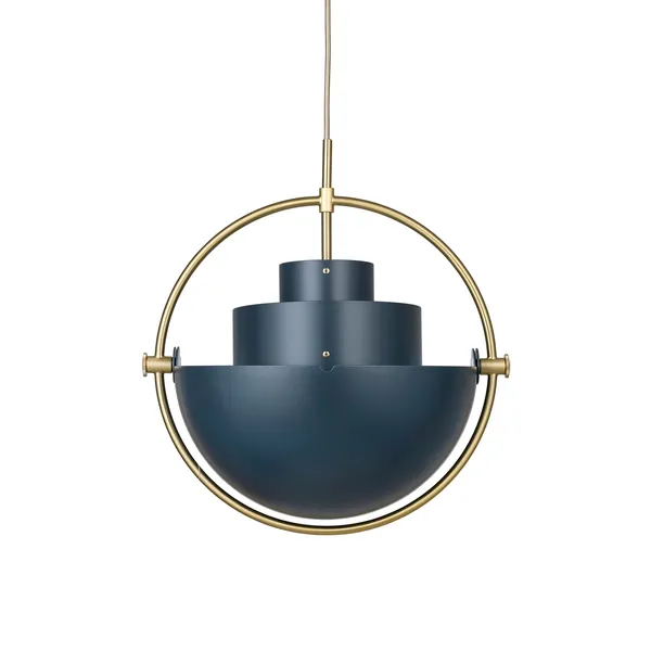 Multi-Lite Pendant Large Brass & Midnight Blue - Limited Edition