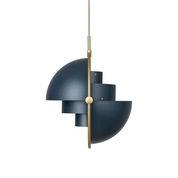 Multi-Lite Pendant Large Brass & Midnight Blue - Limited Edition