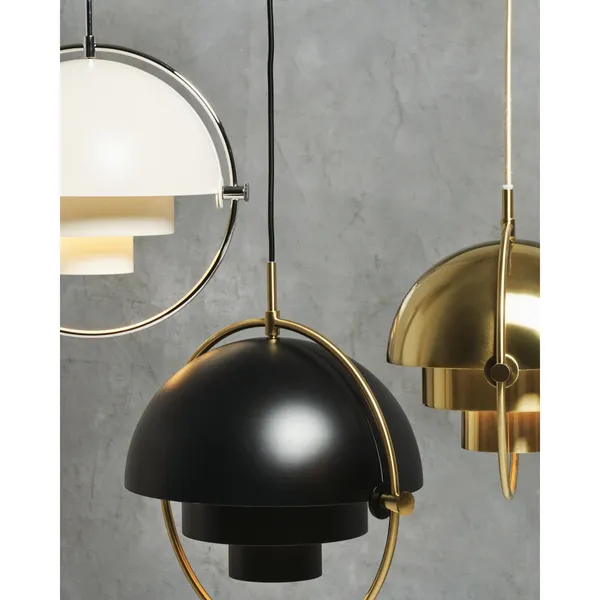 Multi-Lite Pendant Large Brass & Midnight Blue - Limited Edition