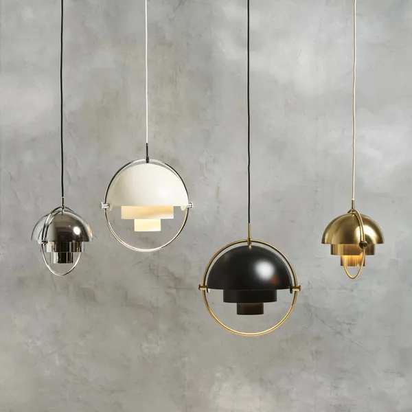 Multi-Lite Pendant Large Brass & Midnight Blue - Limited Edition