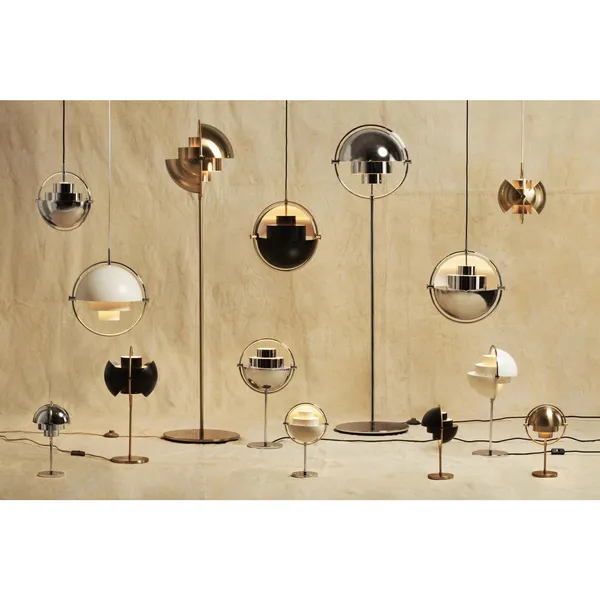 Multi-Lite Pendant Large Brass & Midnight Blue - Limited Edition