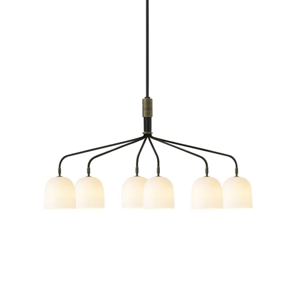 Howard Chandelier 6 Arm Bone China