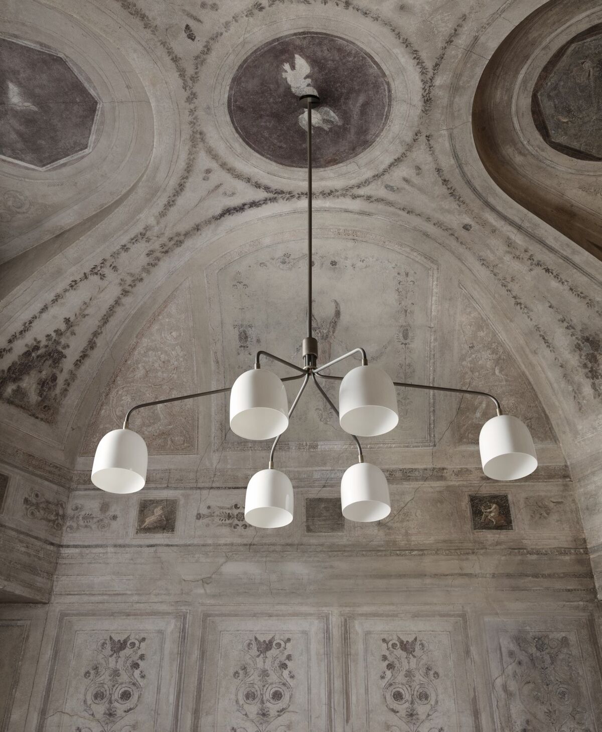 Howard Chandelier 6 Arm Bone China