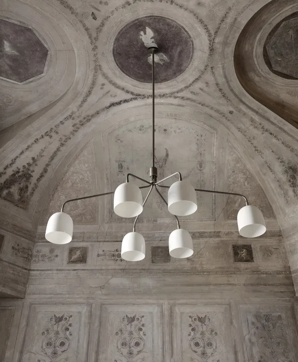 Howard Chandelier 6 Arm Bone China