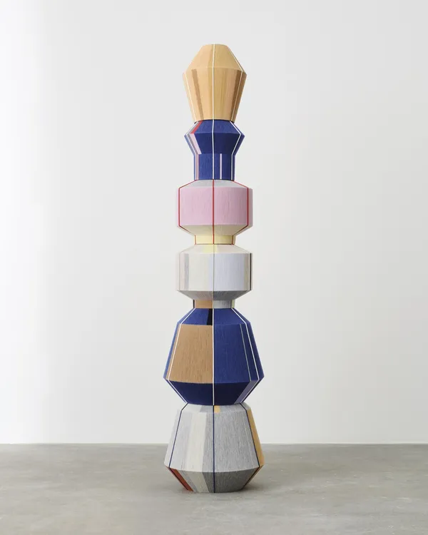 Bonbon 500 Abat-jour pour Lampe à Poser Tons Bleu/Blanc Crème