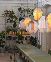 Bonbon 500 Skærm Til Bordlampe Blue Tones/Cream White
