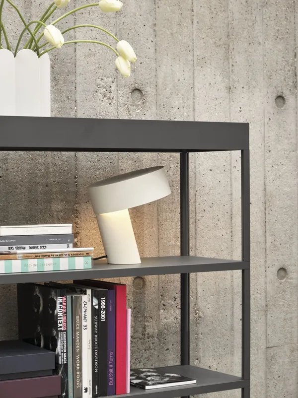 Slant Table Lamp White