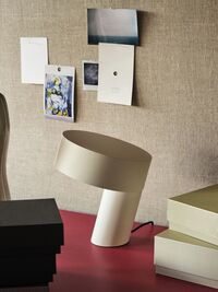Slant Table Lamp White