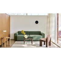 Kofi Coffee Table 60x60 Black Oak/ Clear Glass