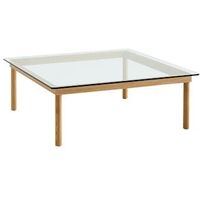 Kofi Couchtisch 100x100 Eiche/ Klar