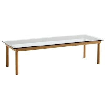 Kofi Sofabord 140x50 Eg/Klar Glas