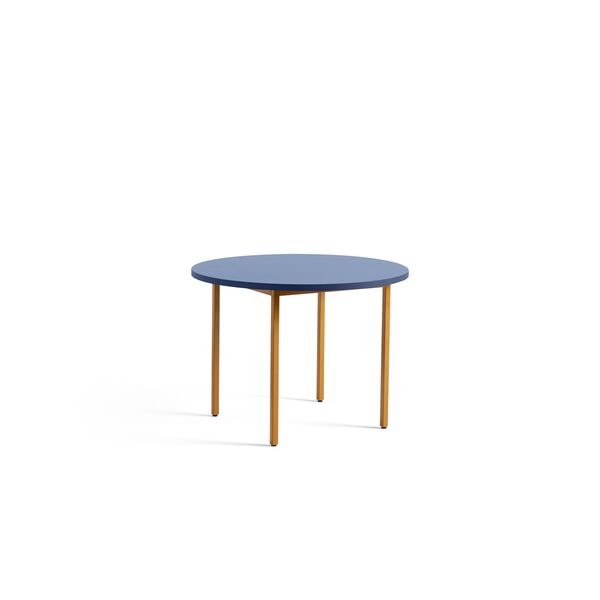 Tavolo da Pranzo Bicolore Ø105 Ocra/Blu