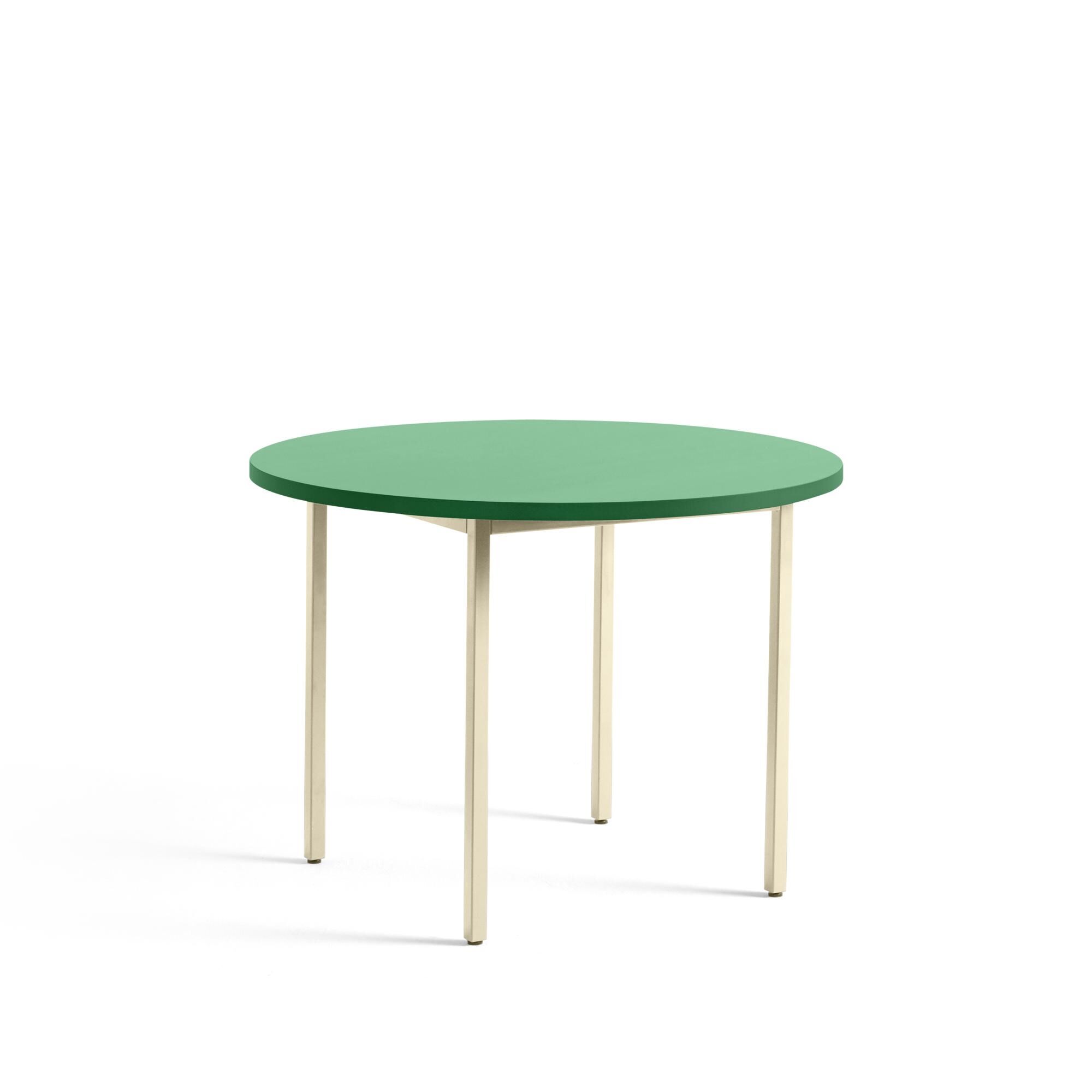 Tofarget Spisebord É105 Elfenben/Grønn Mint