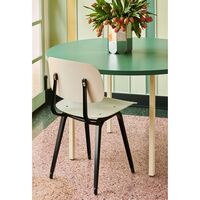 Two-Colour Dining Table Ø105 Ivory/Green Mint