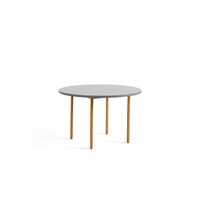 Two-Colour Dining Table Ø120 Ochre/Light Grey