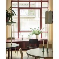 Two-Colour Dining Table Ø120 Ochre/Light Grey
