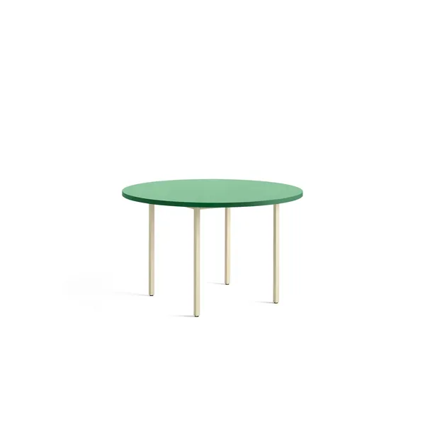 Two-Colour Dining Table Ø120 Ivory/Green Mint