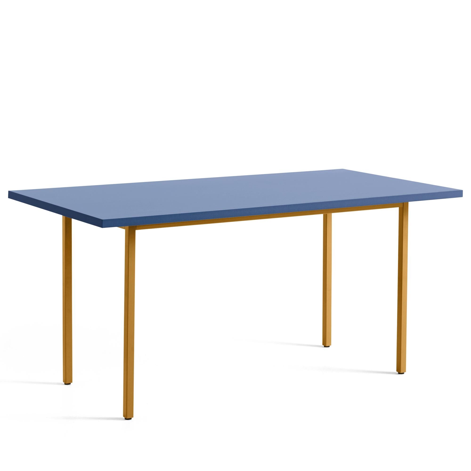 Two-Colour Spisebord L160 Ochre/Blue