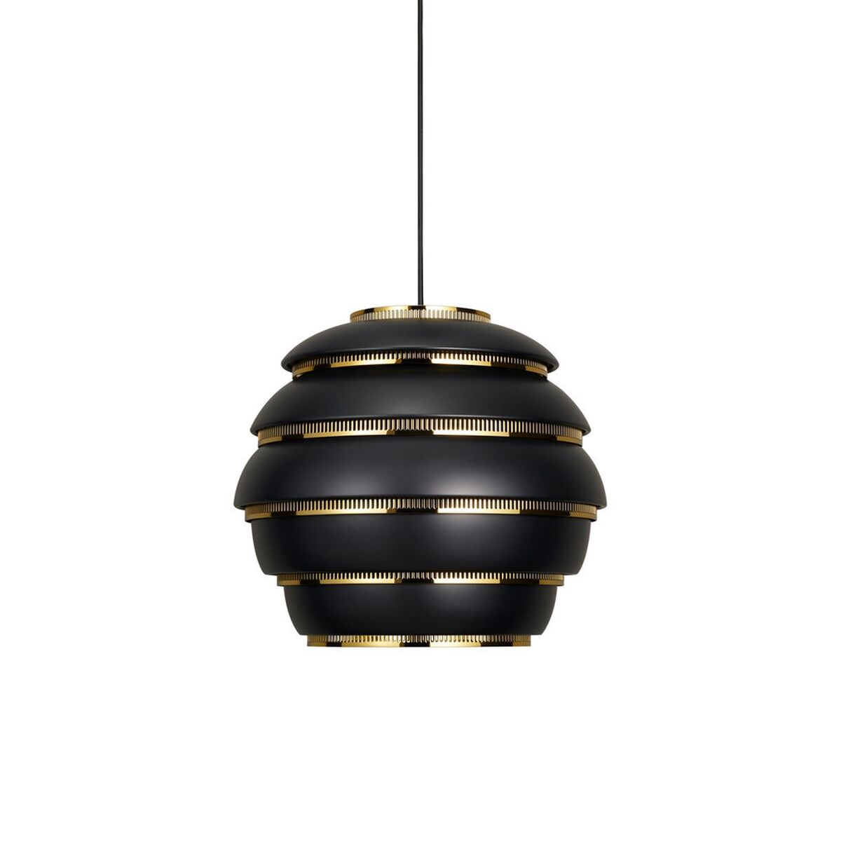 Beehive A331 Hanglamp Zwart/ Messing