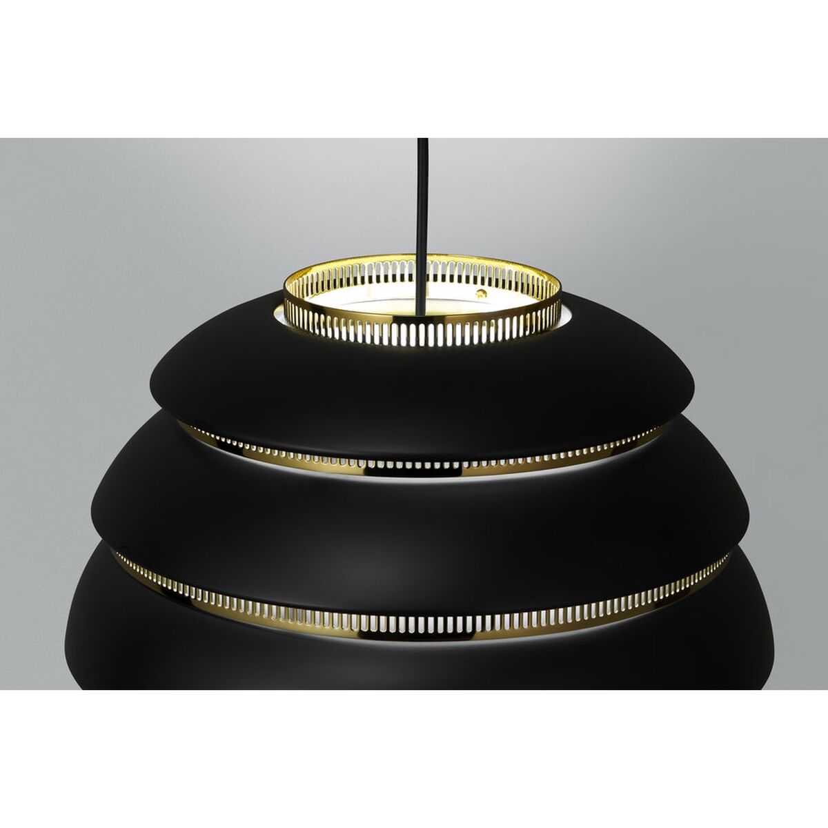 Beehive A331 Hanglamp Zwart/ Messing