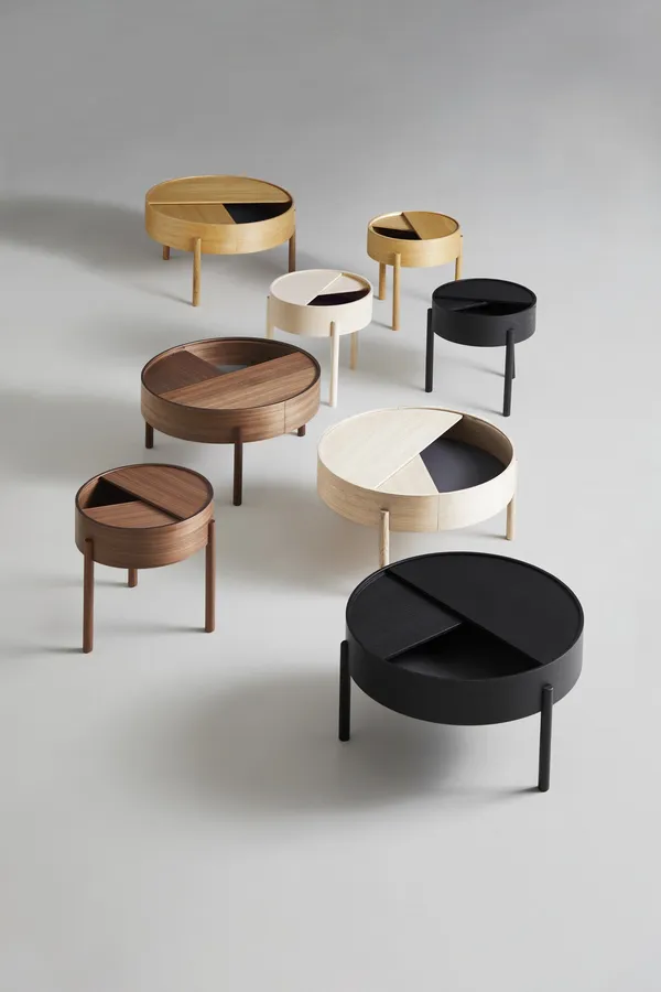 Arc Couchtisch Niedrig Walnuss