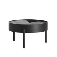 Arc Couchtisch Schwarz Esche Ø66