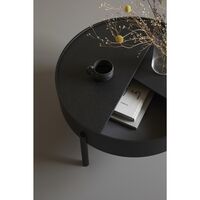 Arc Couchtisch Schwarz Esche Ø66