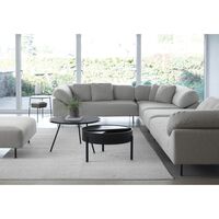 Arc Couchtisch Schwarz Esche Ø66