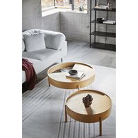 Arc Couchtisch Schwarz Esche Ø66