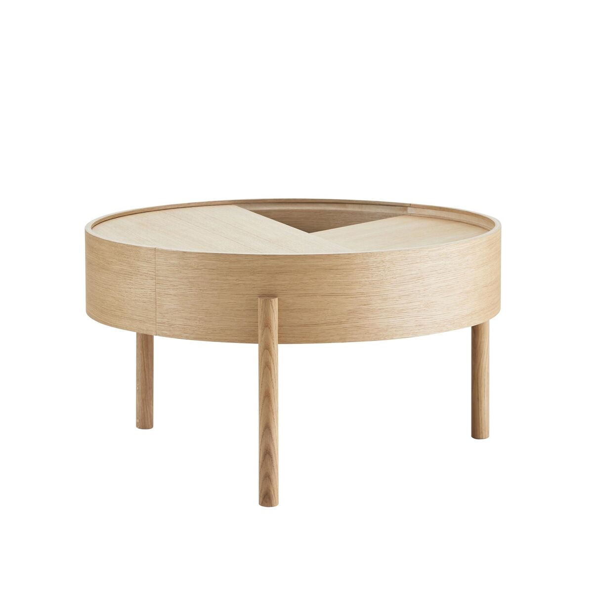 Arc Coffee Table Oiled Oak Ø66