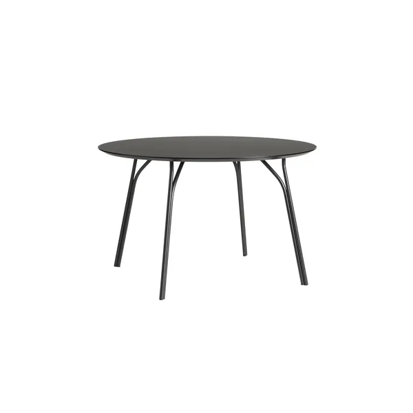 Tree Round Table Ø120 Black/ Gray-black Laminate