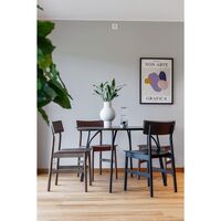 Tree Round Table Ø120 Black/ Gray-black Laminate