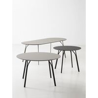 Tree Round Table Ø120 Black/ Gray-black Laminate