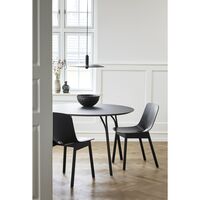 Tree Round Table Ø120 Black/ Gray-black Laminate