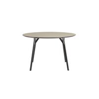 Tree Round Table Ø120 Black/ Beige Laminate