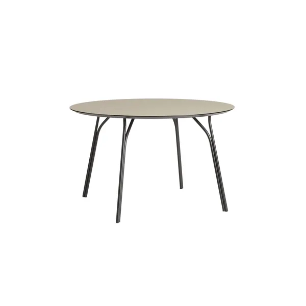 Tree Round Table Ø120 Black/ Beige Laminate