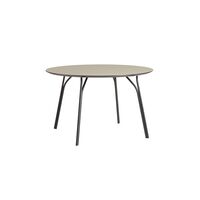 Tree Round Table Ø120 Black/ Beige Laminate