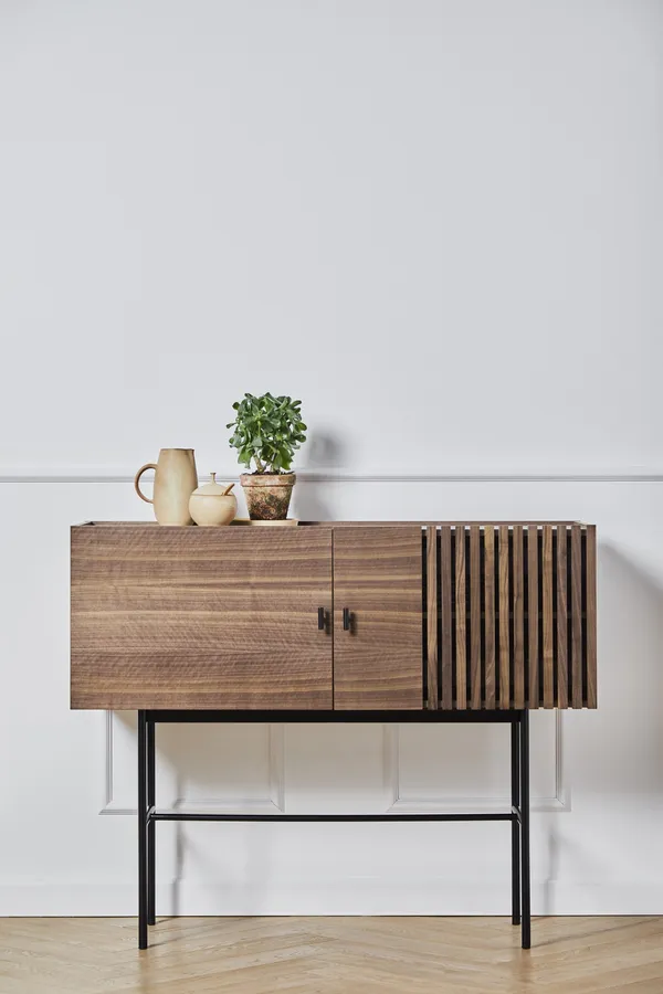 Array Skænk Valnødfiner/Sort 120 cm