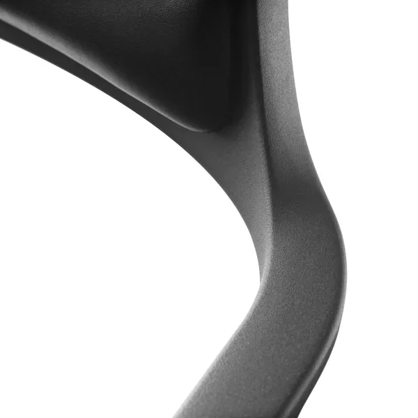 452 Swivel Chair Black Leather