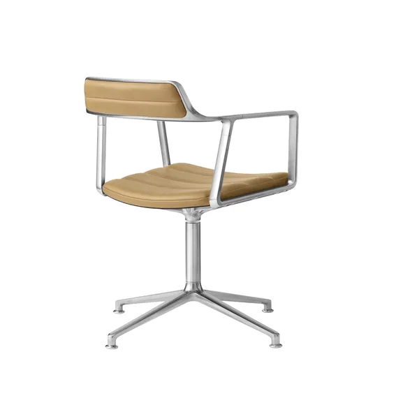 452 Swivel Chair Camel/Leather