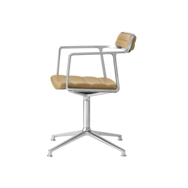 452 Swivel Chair Camel/Leather