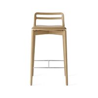 484 Cabin Bar Stool Light Oak/Sand Leather