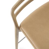 484 Cabin Bar Stool Light Oak/Sand Leather
