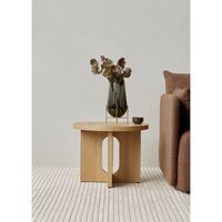 Androgyne Side Table Ø50 Natural Oak/Kunis Breccia