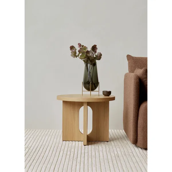 Androgyne Side Table Ø50 Natural Oak/Kunis Breccia
