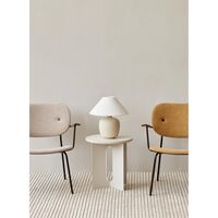 Androgyne Side Table Ø50 Natural Oak/Kunis Breccia