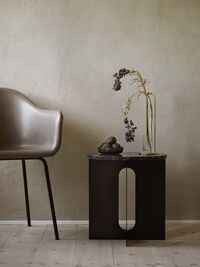 Androgyne Side Table Ø50 Walnut
