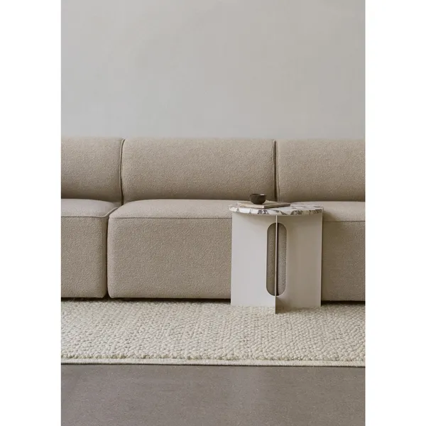 Androgyne Side Table Ø50 Walnut/Kunis Breccia