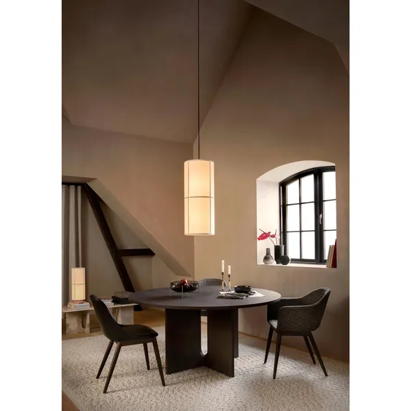 Androgyne Side Table Ø50 Walnut/Kunis Breccia