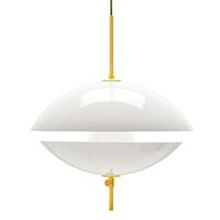 Clam Pendant White/ Brass Ø55